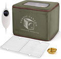 Bread Proofing Box – Sourdough Proofer with Temperature Control 68–120°F & 24-Hour Timer, Foldable Countertop Bread Proofer for Dough Fermentation (Green)
