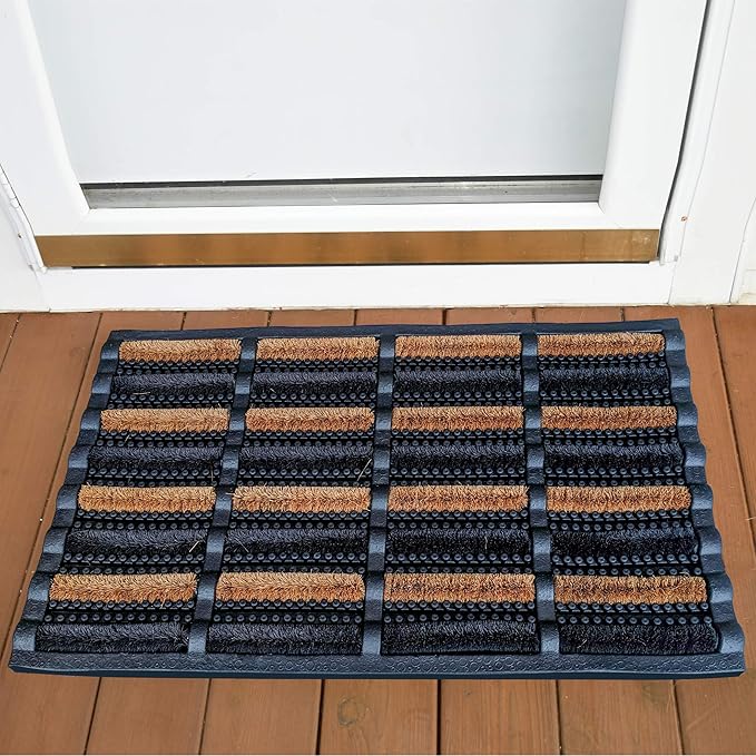 FOOTMATTERS Ninamar Mud Scrubber Tray Mat - 29.5 x 17.5 inch - 3 Pack