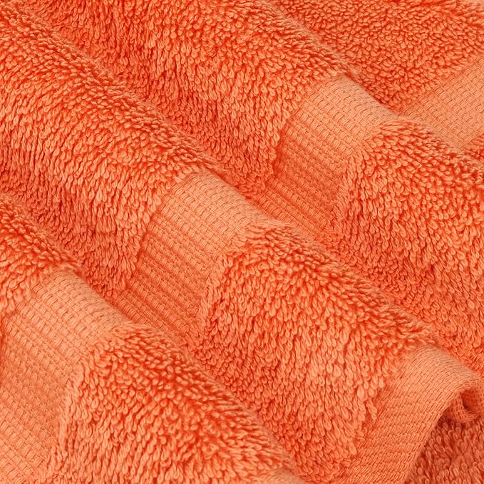 Chakir Turkish Linens 100% Cotton 6-Piece Towel Set, Coral | Premium Turkish - Image 5