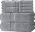 White Classic Luxury Bath Towel Set of 8 Pieces by WhiteClassic