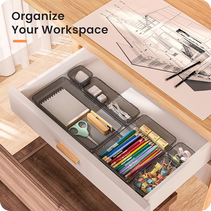 A-LuGei 【Military Grade】 Drawer Organizer, 【】 Makeup organizer - Image 3