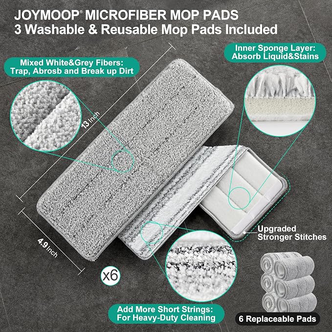 JOYMOOP Microfiber Flat Mop System - Image 8