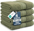 LANE LINEN Hand Towel Set 100% Cotton 4 Pack Soft Absorbent by LaneLinen