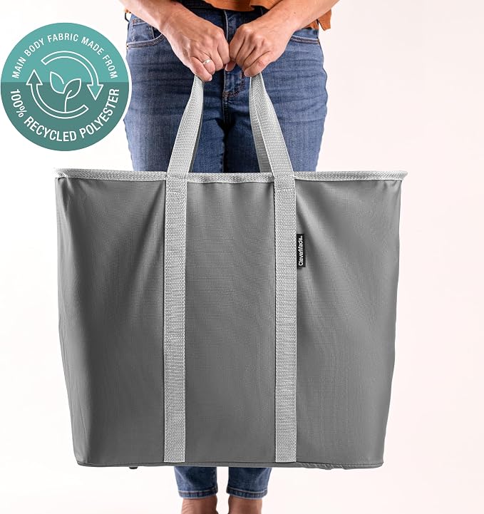 CleverMade Collapsible Laundry Caddy, 64L Pop-Up Hamper, 2 Pack - Image 8