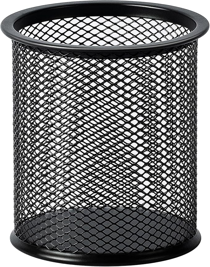 Amazon Basics Wire Mesh Pen Holder, Pencil Cup Desk Organizer by AmazonBasics