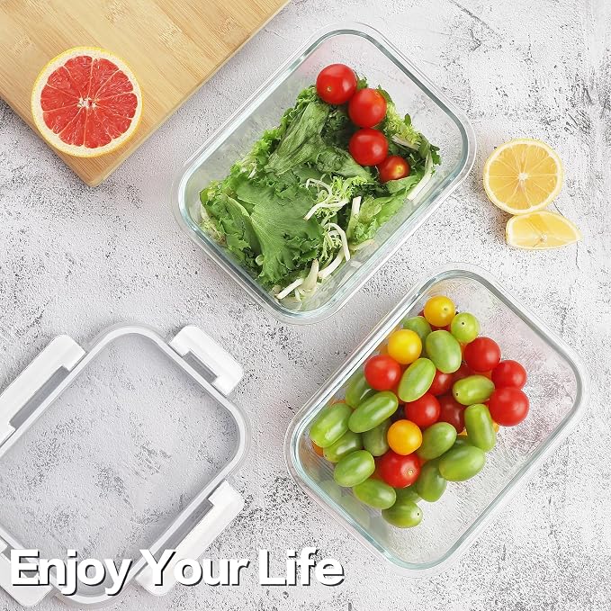 HOMBERKING 24pc Borosilicate Glass Food Storage Containers - Image 2