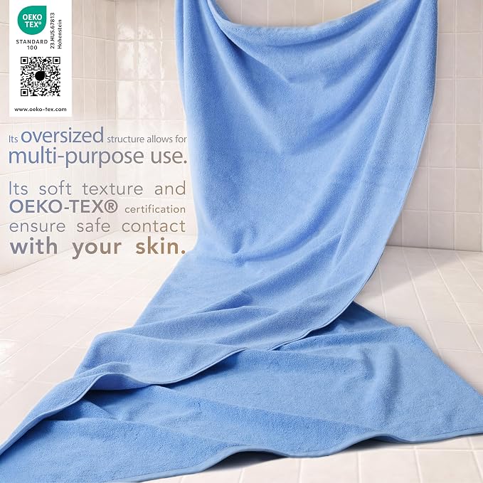 Cotton Paradise 100% Cotton Turkish Towel, Soft Absorbent Quick Dry, 40x80 - Image 3