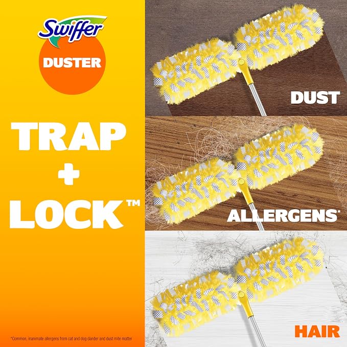 Swiffer Duster Kit with 6 ft Super Extendable Handle, Heavy Duty Starter Kit - Image 5