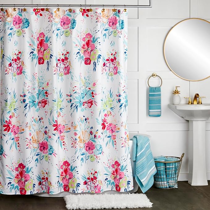 SKL Home Seabrook Stripe Bath Towel Set-4pc, Premium 100% Cotton, Teal | 550 - Image 4