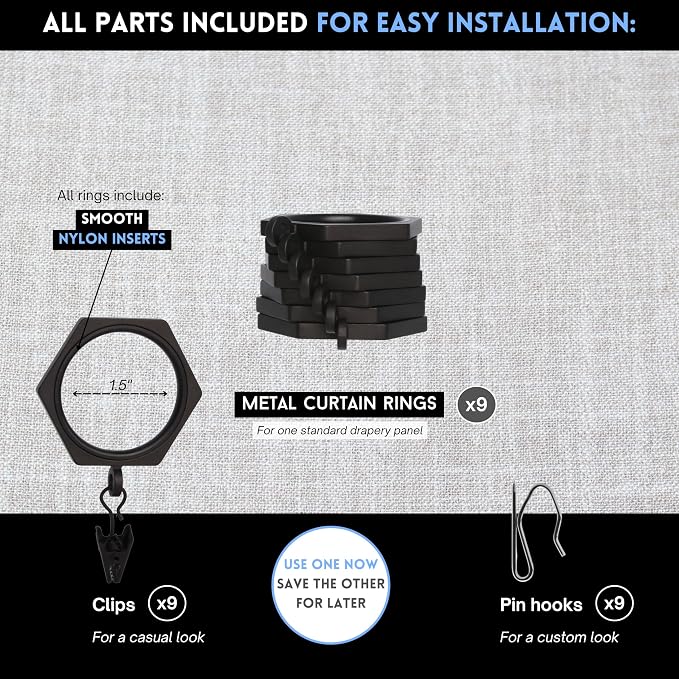 BlastHome® Luxury Curtain Rings - Image 4