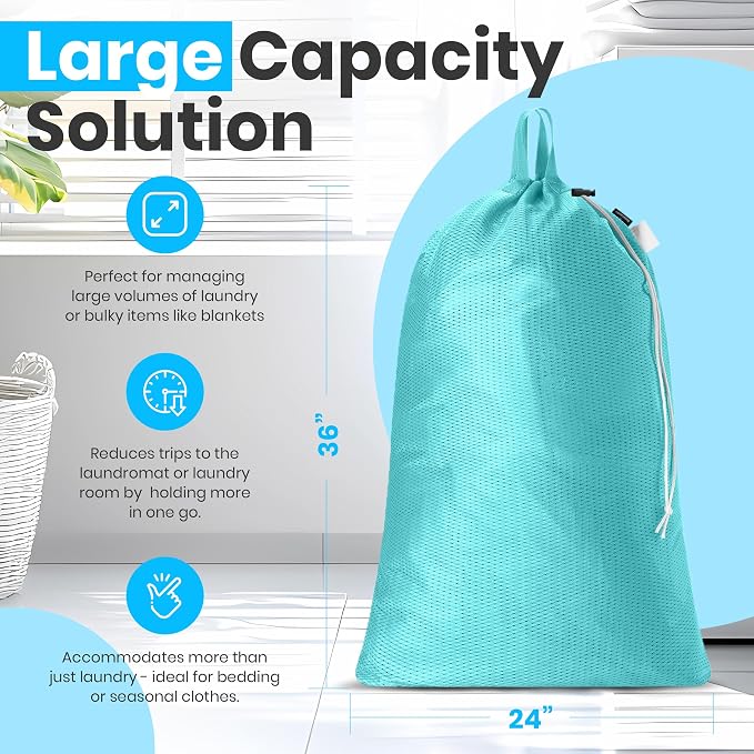 Handy Laundry Mesh XL Laundry Bag 24"x36" - Image 2
