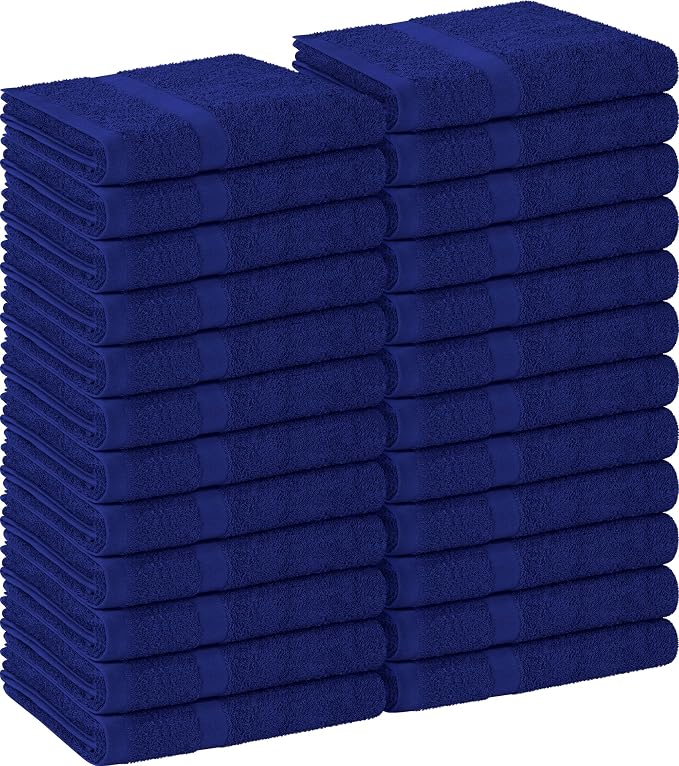 Utopia Towels Salon Towels, 16x27 in, 100% Cotton, Royal Blue | Highly by Unknown
