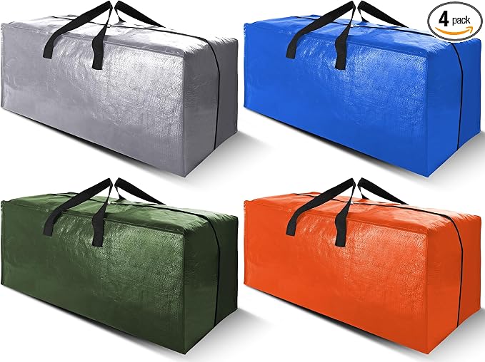 Cosy Family 4 Pack Heavy Duty Extra Large Moving Bags by Cosy+Family