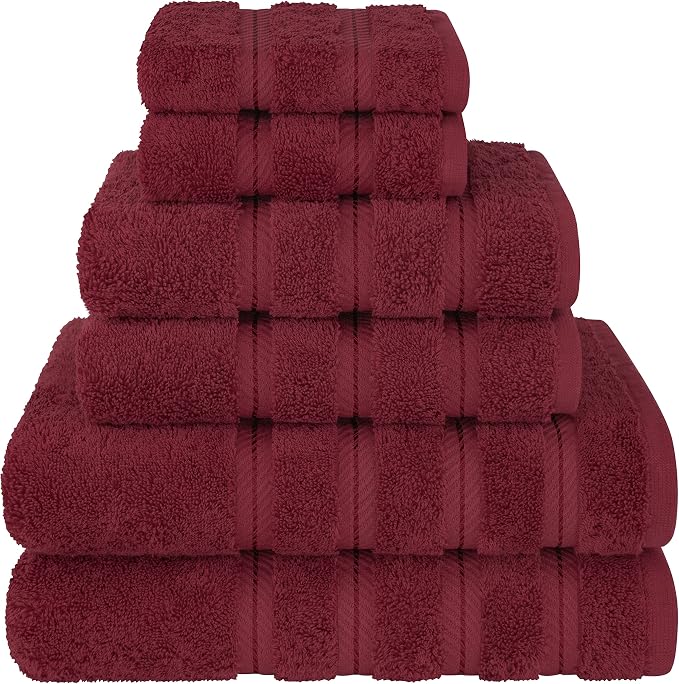 American Soft Linen 100% Cotton Luxury Turkish Towels, 6 Piece Towel Set | Soft by AmericanSoftLinen