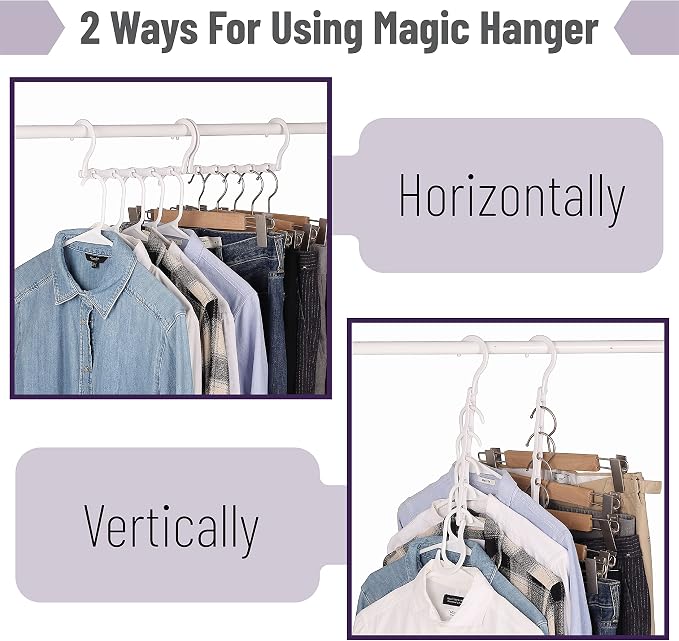 Mr. Pen- Space Saving Hangers, 360° Rotating Hooks | Magic Cascading Hanger - Image 6