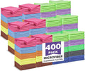 10 Colors Microfiber Cleaning Cloths, 400 Pack Assorted Cleaning Rags | Highly by TEAWOO