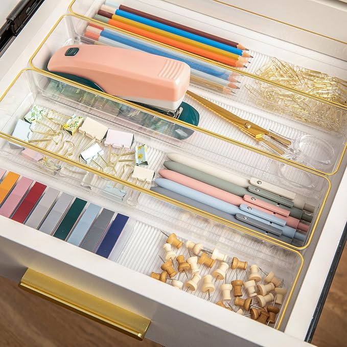 Martha Stewart Kerry Stackable Desk Drawer Organizers - Image 5
