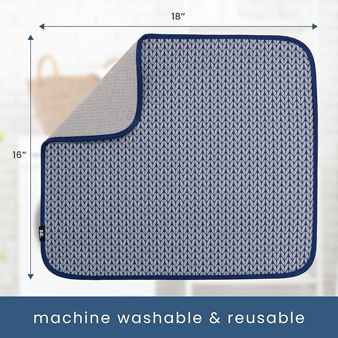 S&T INC. Dish Drying Mat, Kitchen Counter Mat - Image 6