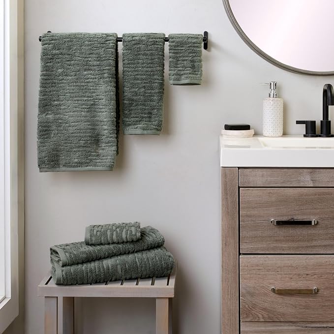 SKL Home CloudSoft Bath Towel Set, 100% Cotton Luxury, 2 hand towels, 2 - Image 4