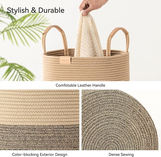 Nunsino 75L Striped Laundry Hamper - Image 6