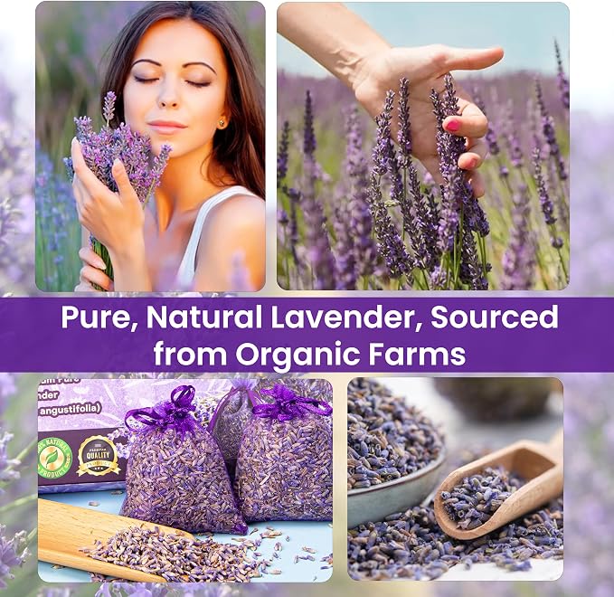14 Pack Organic Lavender Sachet Bags - Image 4