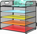 Letter Tray Paper Organizer 5-Tier Desk Organizer File Organizer Paper Holder by Sinboun
