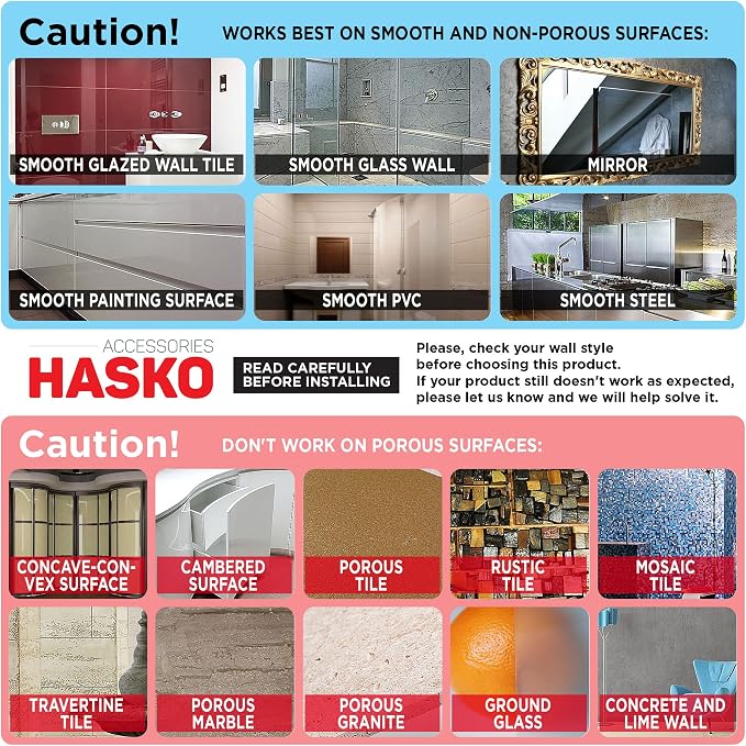 HASKO Shower Caddy Suction Cup, Shower Shelf - Image 8