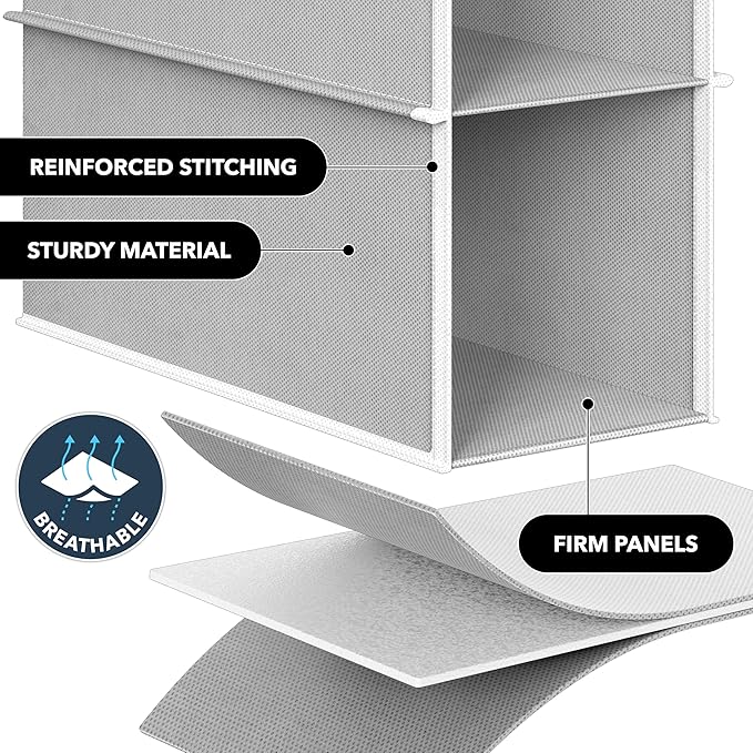 Simple Houseware 10 Shelves Closet Hanging Shoe Organizer, Holds Up to 20 lbs - Image 4