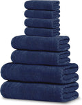 8 Piece Towel Set, 2 XL Bath, 2 Hand, 4 Washcloth, Lighter Weight, Quicker to by TensTowels