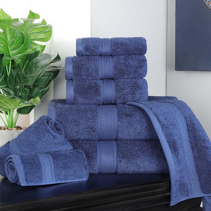 SUPERIOR Egyptian Cotton Ultra Plush & Absorbent, 8 Piece Set, Soft Luxury - Image 2