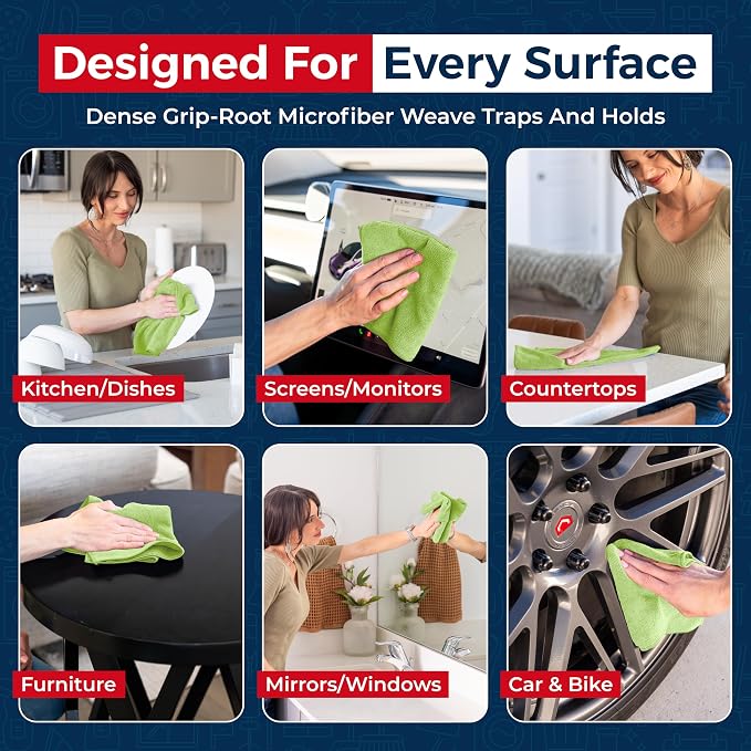 USANOOKS Premium 300GSM Microfiber Cleaning Cloth - Image 4