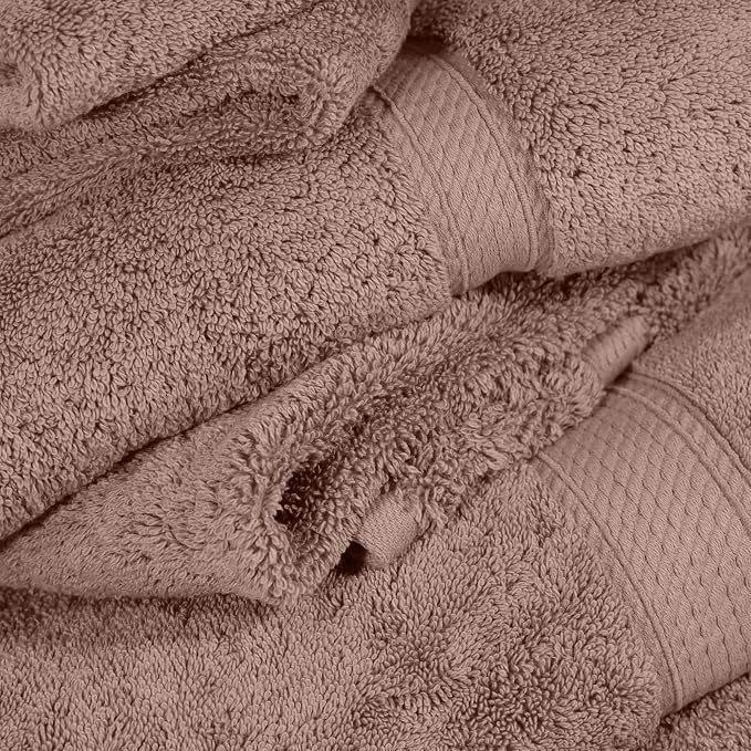 Superior Egyptian Cotton Ultra Plush & Absorbent, 6 Piece Set, Muted Mauve | - Image 7