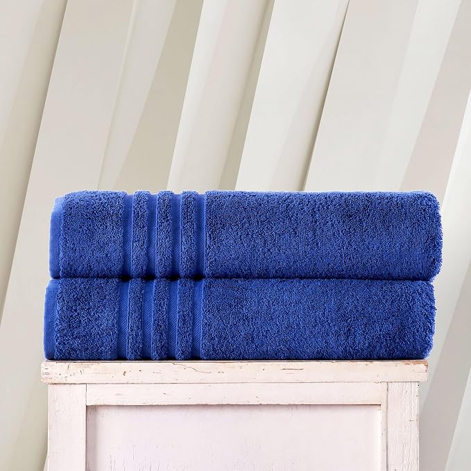 Hawmam Linen Jumbo Large Bath Sheets Towels 2 Pack Soft and Absorbent - Image 2
