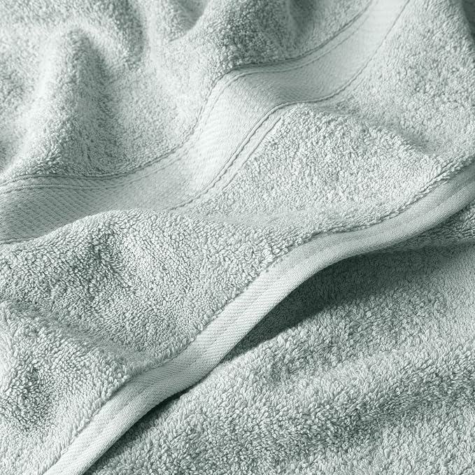 SUPERIOR Egyptian Cotton Ultra Plush & Absorbent, 12 Piece Set, Sea Foam | - Image 8