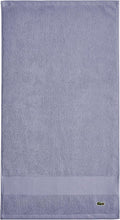 Lacoste Heritage 100% Supima Cotton Hand Towel 16" x 30", Light Denim | Highly by Unknown