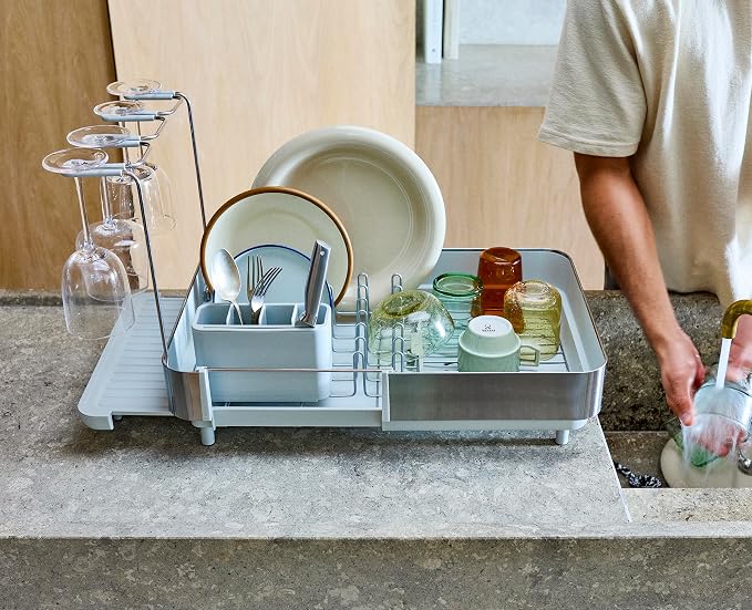 Joseph Joseph Extend Steel Plus Extendable Dish Rack Steel, Small to Large Dish - Image 3