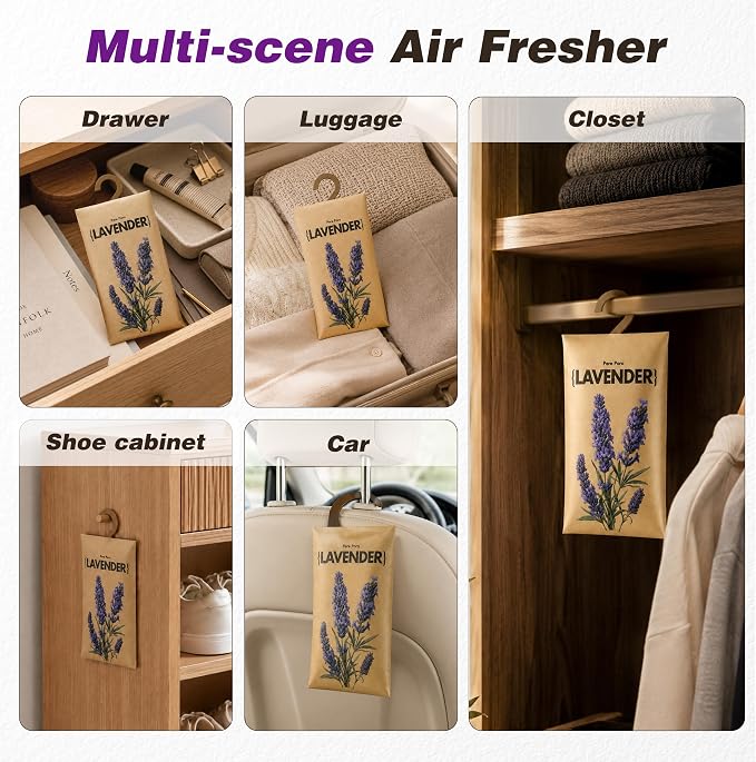 12 Pack Lavender Scented Sachets - Image 3