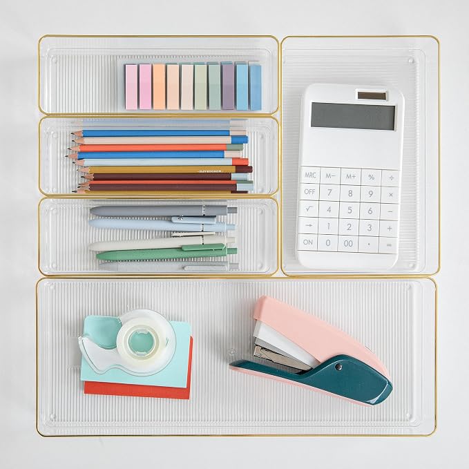 Martha Stewart Kerry Stackable Desk Drawer Organizers - Image 2