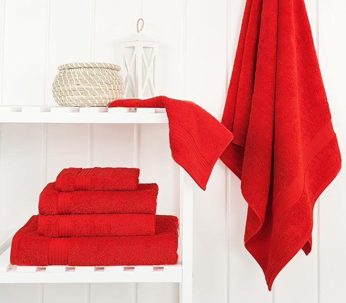 Cotton Paradise 100% Cotton Turkish Towel Set, Soft Absorbent Quick Dry - Image 2