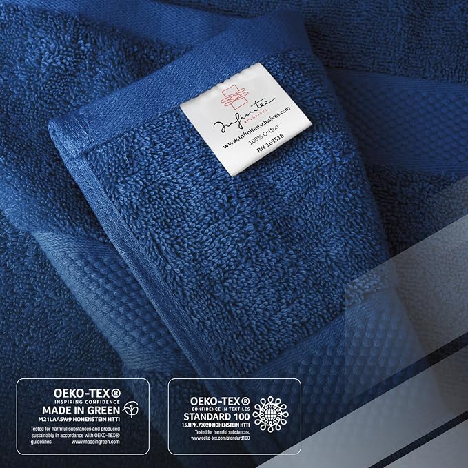 Infinitee Xclusives 100% Ring-Spun Cotton Bath Towels - Image 5