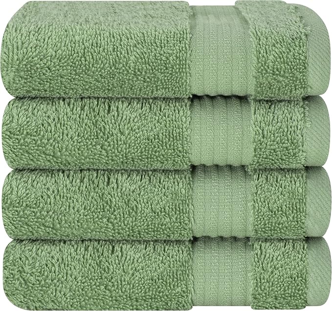 Cotton Paradise 100% Cotton Turkish Towel Set, Soft Absorbent Quick Dry by UNITEDHOMETEXTILE
