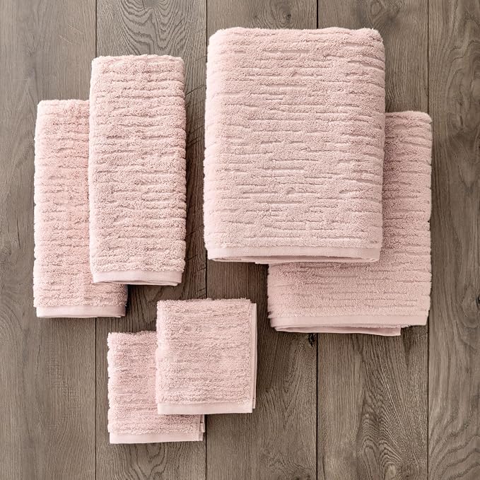 SKL Home CloudSoft Bath Towel, 100% Cotton Luxury, Blush Pink | Premium - Image 2