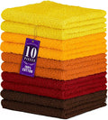 DecorRack 100% Cotton Washcloths 12x12 in by DecorRack