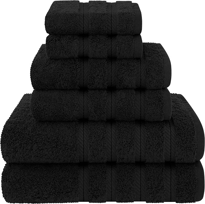 American Soft Linen 100% Cotton Luxury Turkish Towels, 6 Piece Towel Set | Soft by AmericanSoftLinen