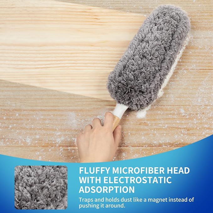 MR.SIGA Lint Free Microfiber Duster, Washable Duster - Image 3