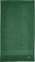 Lacoste Heritage 100% Supima Cotton Hand Towel 16" x 30", Croc Green | Highly by Unknown