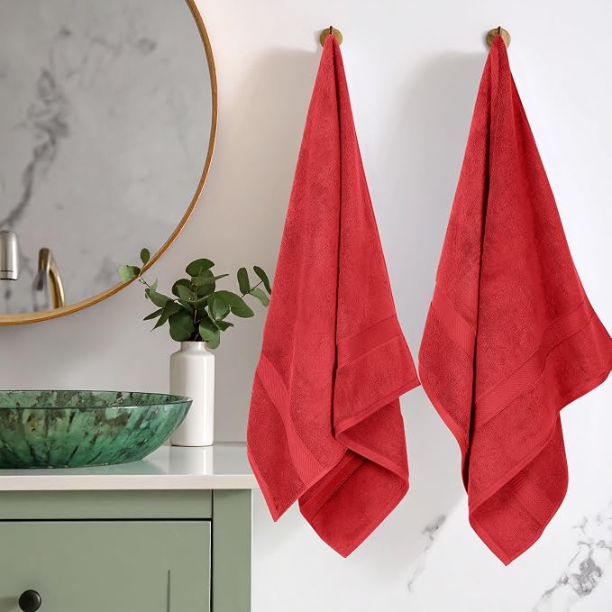 SUPERIOR Egyptian Cotton Plush & Absorbent, Bath Towel Set of 2, Soft Luxury by SUPERIOR