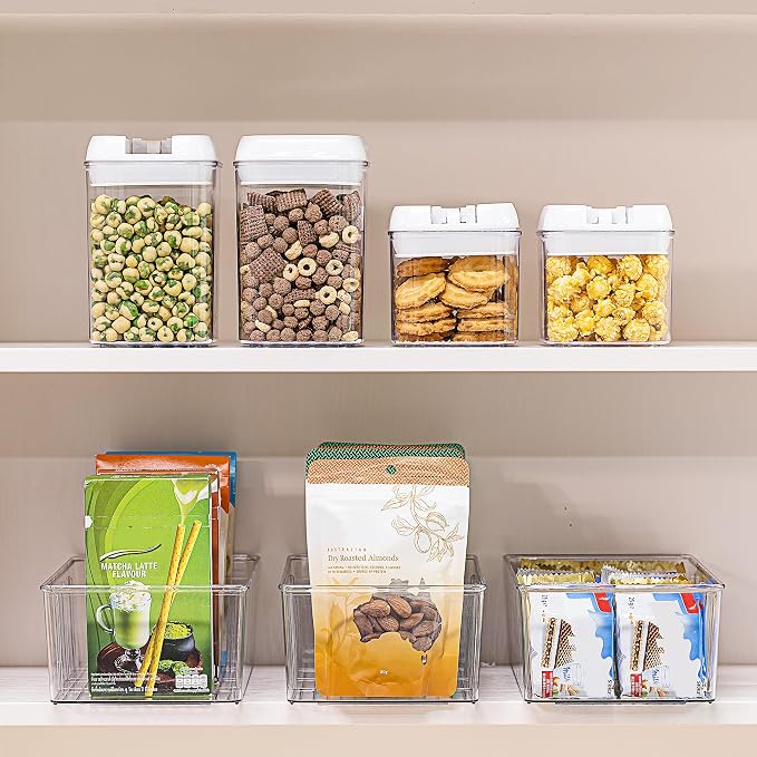 Vtopmart 6 Pack Food Storage Organizer Bins, 4 Compartments | - Image 4