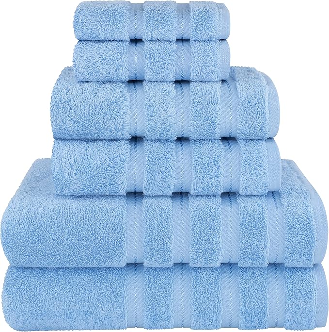 American Soft Linen 100% Cotton Luxury Turkish Towels, 6 Piece Towel Set | Soft by AmericanSoftLinen