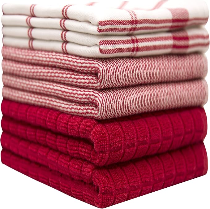 Premium Kitchen Towels 6 Pack 100% Cotton - Image 2